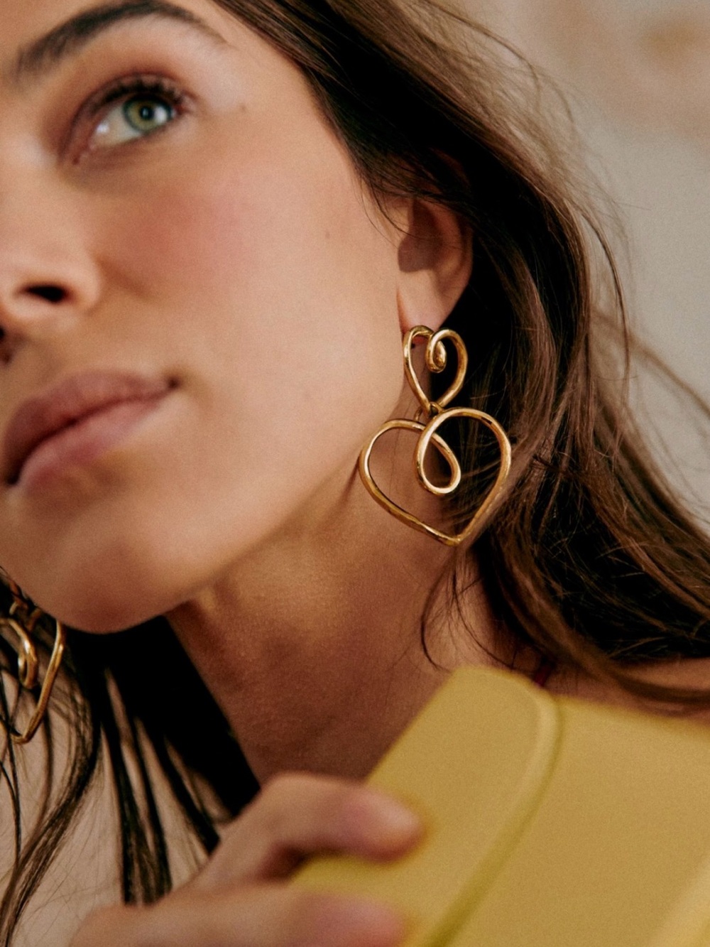 Sezane Cœur Earrings Gold